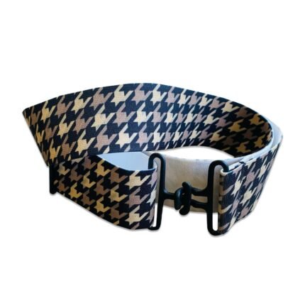 ACE Equestrian Houndstooth, Black Elastic Belt