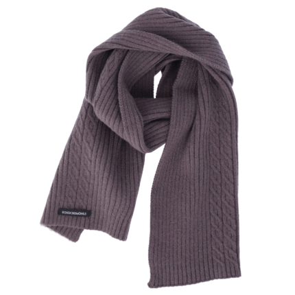 Schockemohle Scarf, Braided Style, Dusty Chocolate